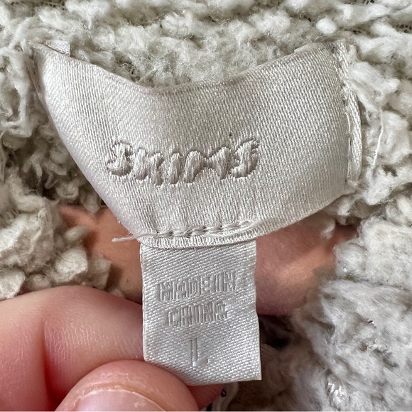 SKIMS Teddy Sherpa Cropped Full Zip Hooded Sweatshirt - Large - Picture 10 of 11